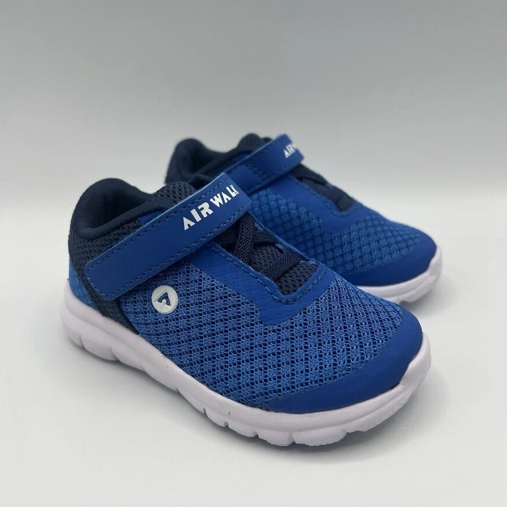 Airwalk Gusto Cross Trainer Blue Slip On Strap Shoes -‎ Baby Toddler Size 5 NEW
